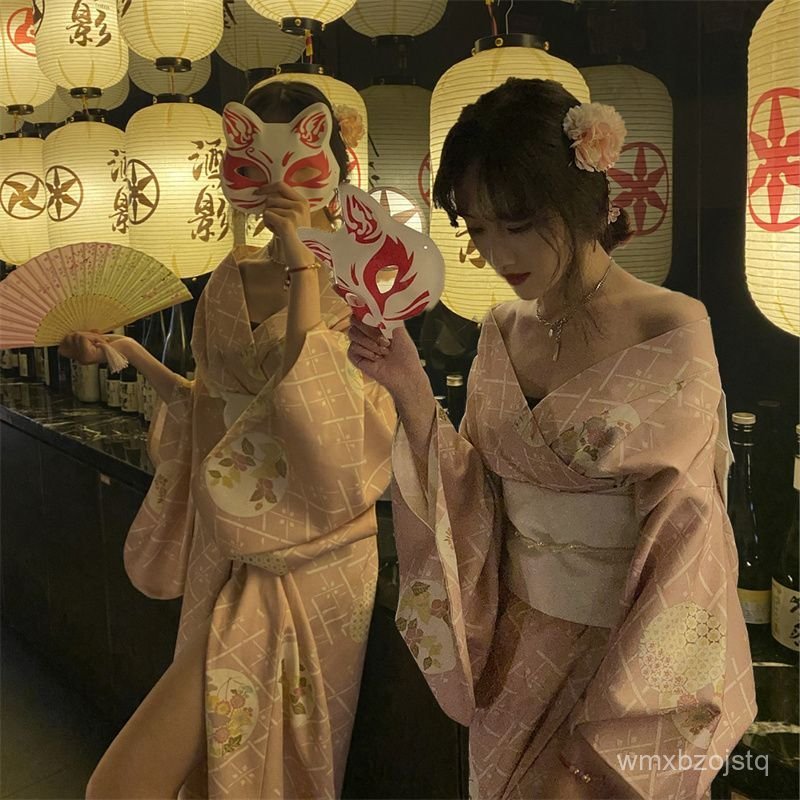 Kimono cos Trang phục công sở nữ, kimono truyền thống Nhật Bản phong cách nữ thần dễ thương, kimono 