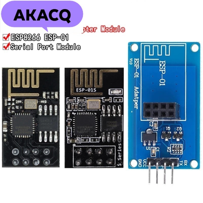 ESP8266 ESP-01 / 01S Mô-đun chuyển đổi không dây WiFi nối tiếp 3.3V 5V Esp01 / 01S Bộ chuyển đổi PCB