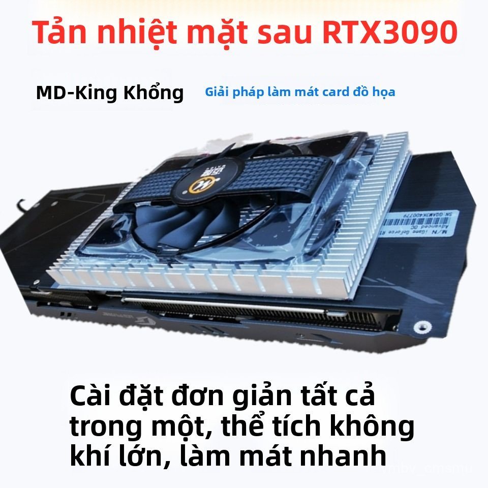 Tản nhiệt mặt lưng VGA RTX3090 Maiduku làm mát hiệu quả giảm nhiệt độ VRAM tốc độ cố định bền đẹp mớ