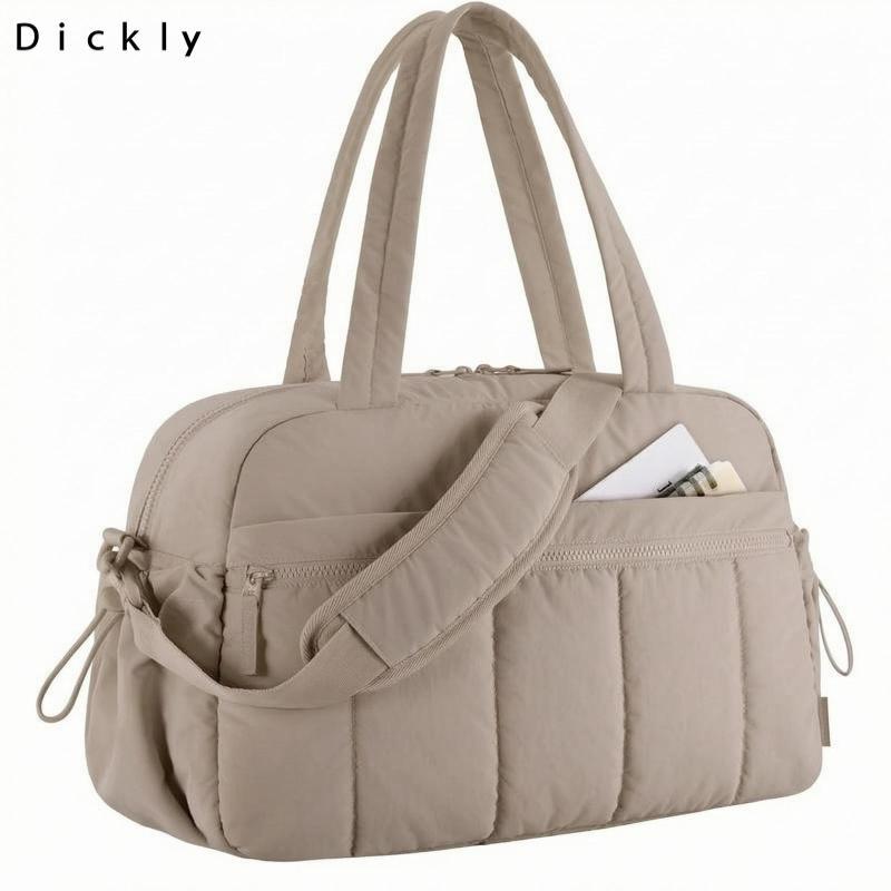 Quilted Du Lịch Duffle Có Thể Tháo Rời Dây Đeo Vai Có Đệm Túi Du Lịch Quilted Túi Tập Gym Dung Tích 