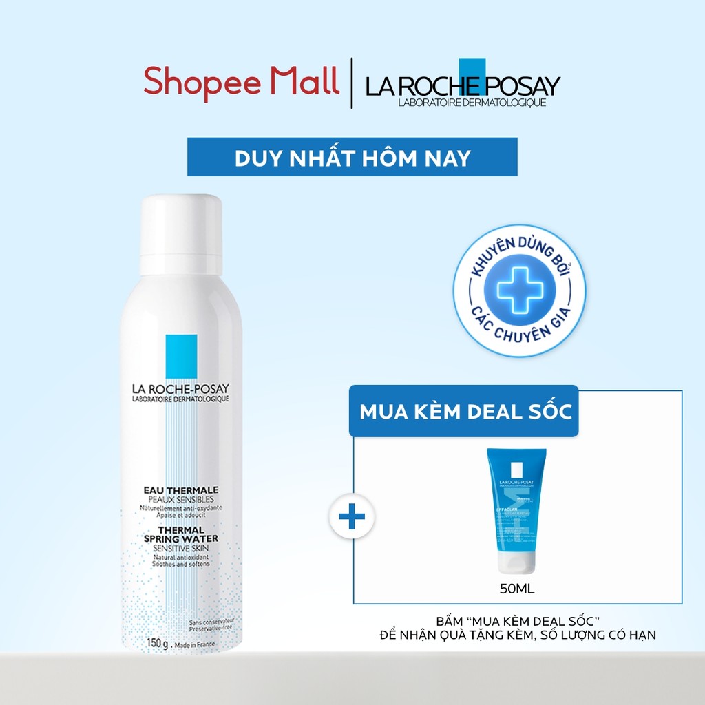 Nước xịt khoáng làm sạch và làm dịu cho da nhạy cảm La Roche-Posay Thermal Spring Water