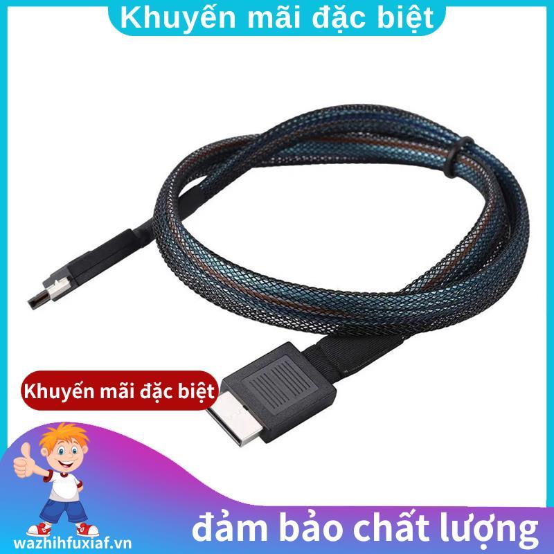 Cáp PCIE4.0 MINI SAS 24Gbps Cáp nối dài dữ liệu Oculink SFF-8611 sang SFF-8611 Đường truyền dữ liệu 