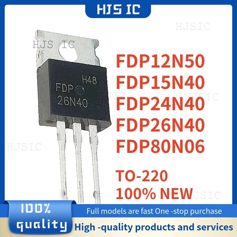 5 Chiếc FDP80N06 80N06 FDP24N40 24N40 FDP26N40 26N40 FDP12N50 12N50 FDP15N40 15N40 TO-220 Bán Buôn Ố