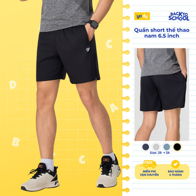 Quần short thể thao nam YODY quần đùi 6.5 inch BreezeFit chất mát, nhẹ, thoải mái MAJT26S014