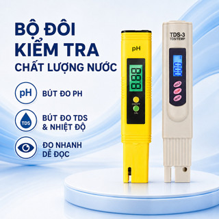 Bút đo ph & bút đo tds-3 - kiểm tra chất lượng nước nhanh chóng, chính xác, đo nhiệt độ hồ cá tép thuỷ sinh