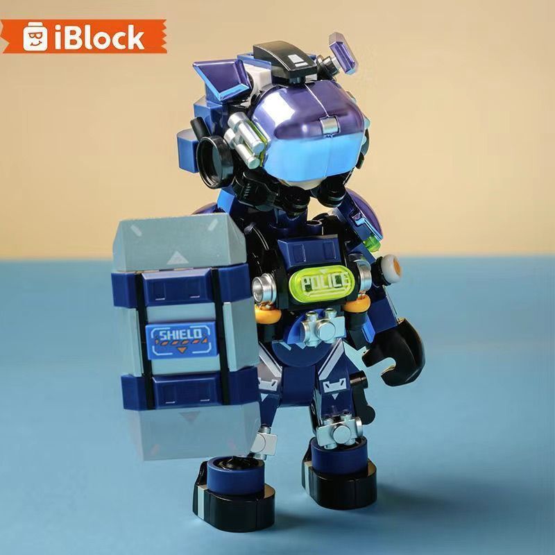 Iblock Lính Cứu Hỏa SWAT Trẻ Em Lắp Ráp Khối Xây Dựng Đồ Chơi Đẹp Trai Mecha Mẫu Bé Trai Quà Tặng Si