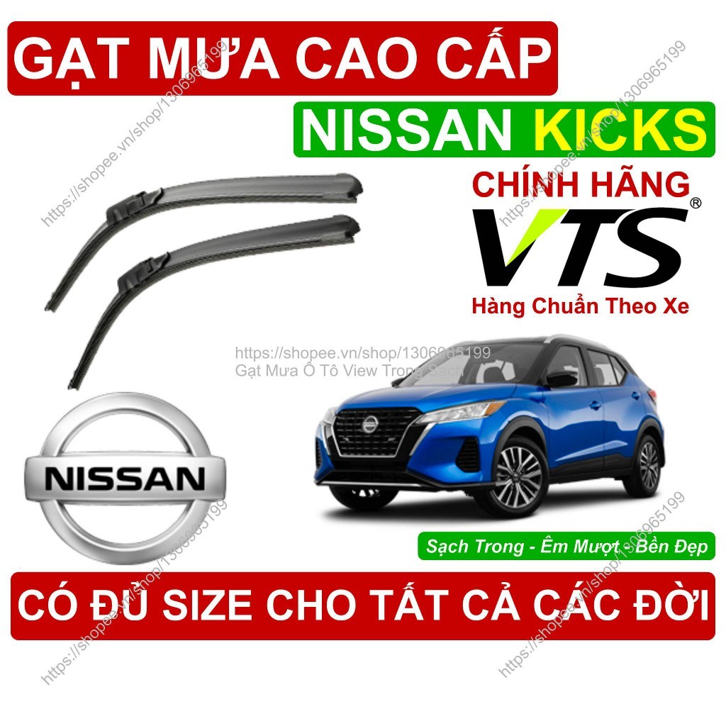 Gạt Mưa Kính Lái Nissan Kicks, Cặp Gạt Mưa Kính Lái Cho Các Dòng Xe Nissan Kicks, Có Đủ Size Cho Các