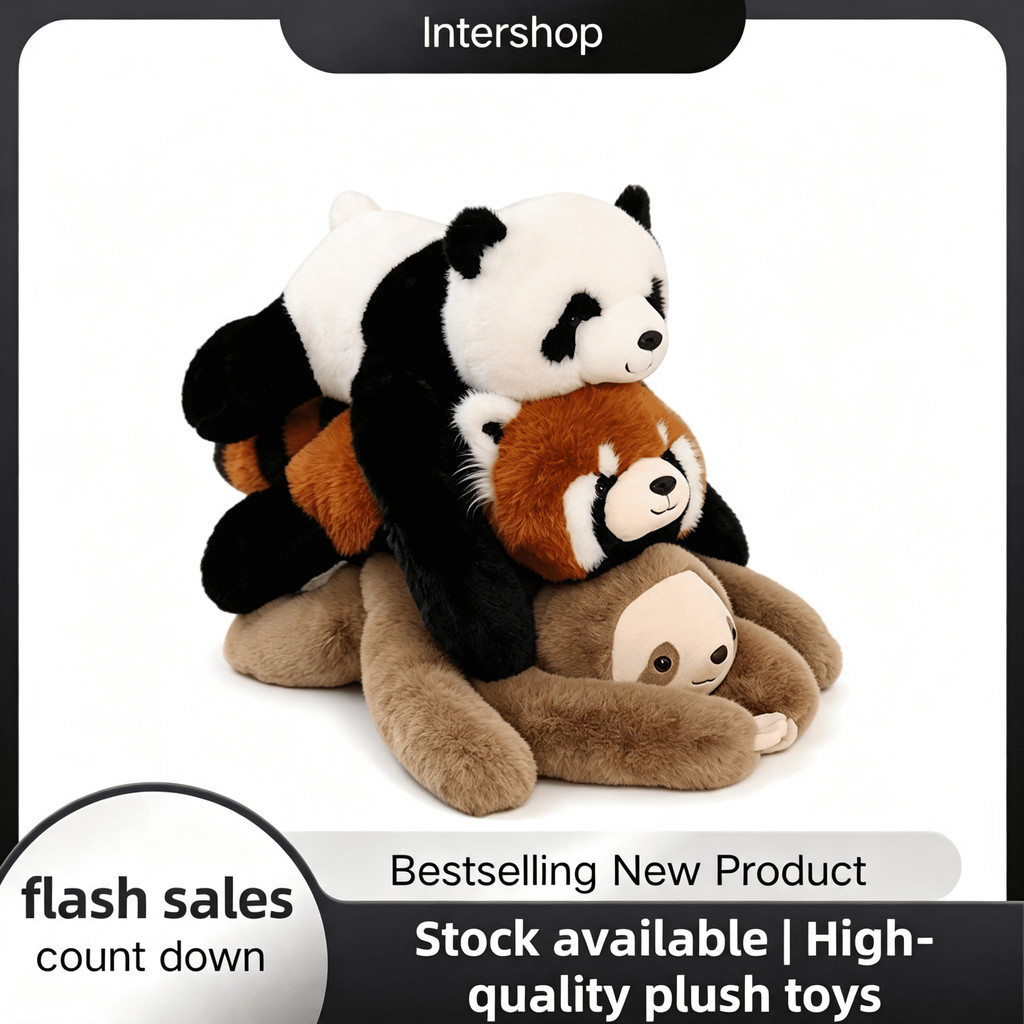 Nằm Xuống Sloth Sang Trọng Đồ Chơi Mềm Lông Tơ Nâu Nhồi Bông Gối Động Vật Dễ Thương Ngủ Sloth Dol