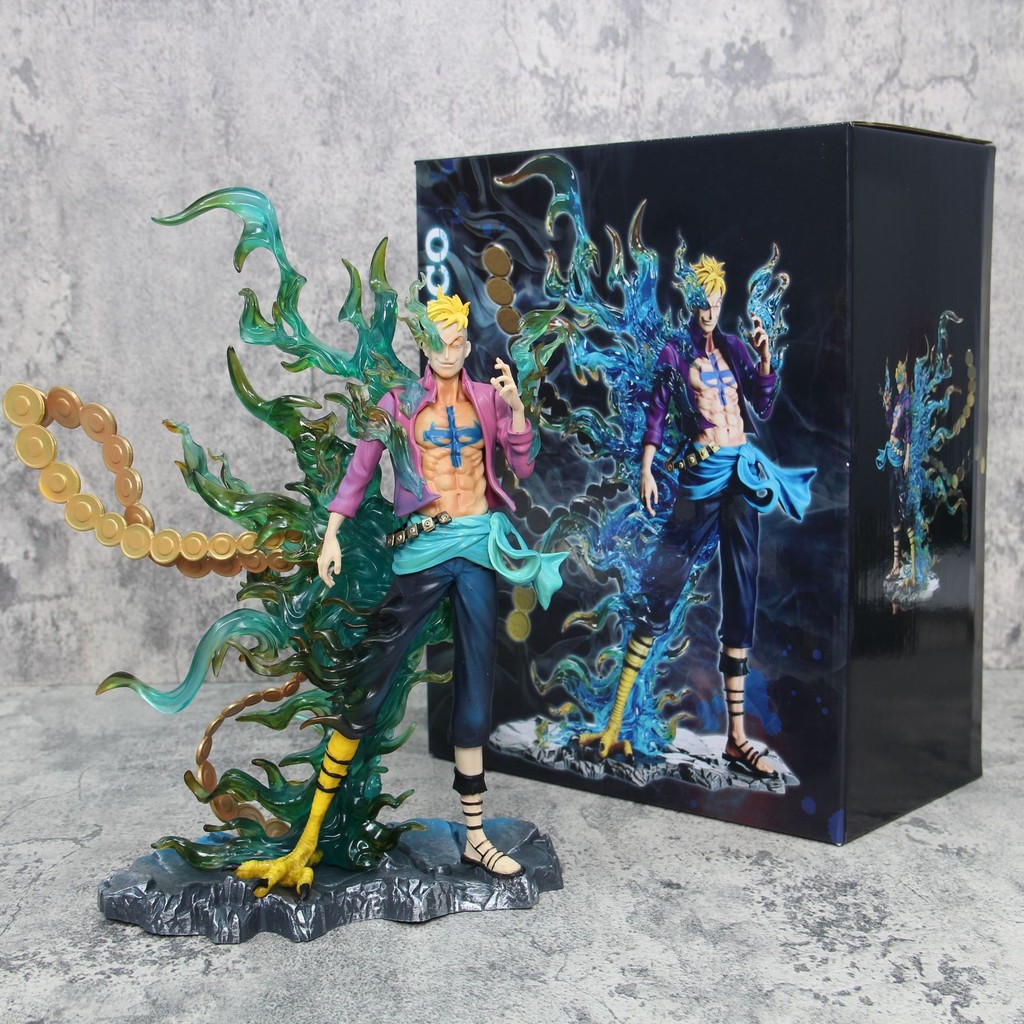 One Piece Marco the Phoenix Hình Anime Đồ chơi mô hình Chiều cao 33cm