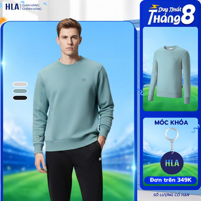 [Bán Chạy] Áo Sweater Nam Dài Tay HLA – Áo Khoác Chống UV, Thoáng Khí & Thấm Hút Áo Giữ Nhiệt & Giữ Ấm & Co Dãn