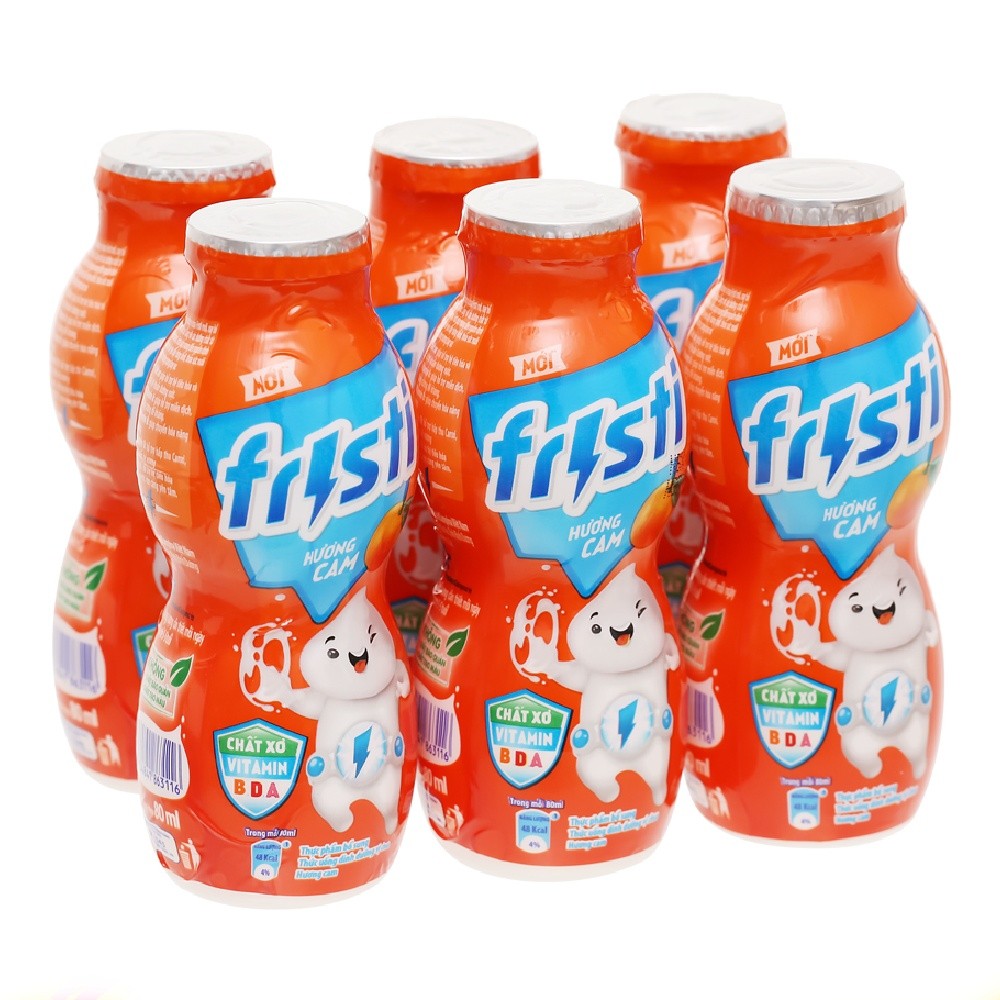 Lô 6 sữa Fristi hương cam chai 80ml - 63116