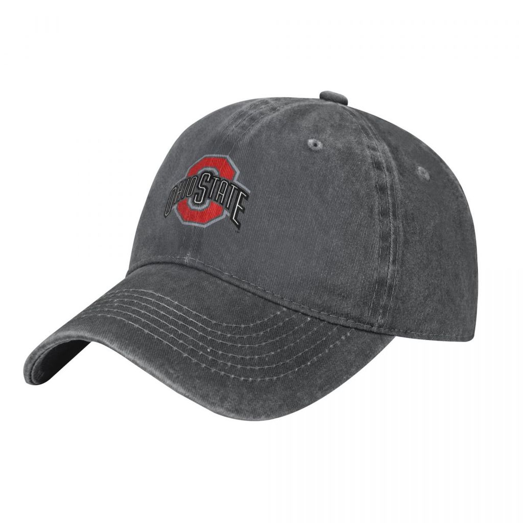 Ohio State Người Lớn Rửa Mũ Cao Bồi Cotton Cong Vành Mũ Chống Nắng Đơn Giản Thường Ngày Phù Hợp Với 
