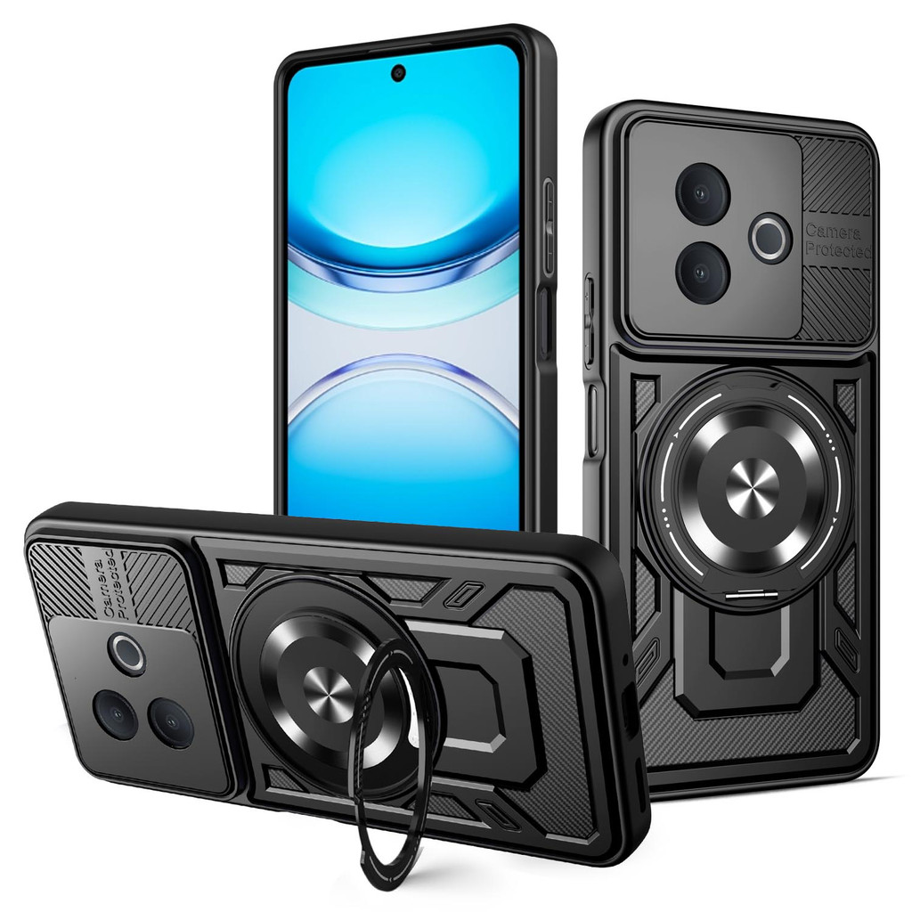 Dành Cho Vivo Y39 Ốp Lưng Vivo Y39 5G Vỏ Điện Thoại Vivo Y39 Giáp Từ Tính Chống Sốc Nhẫn Giá Đỡ Mags