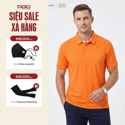 Áo Polo Golf Nam Ngắn Tay DGC Dáng Regular Fit Thể Thao Năng Động - SAPBB09M