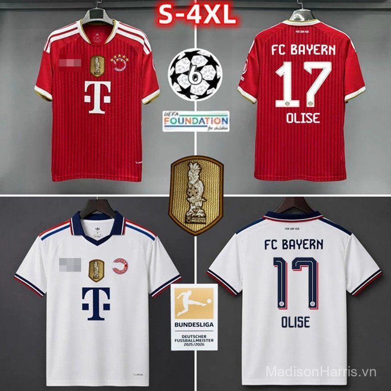 Áo thun bóng đá nam sân khách sân nhà 2026 / 27 Bayern Munich