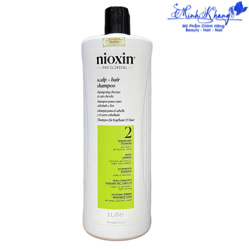 Dầu gội chống rụng tóc Nioxin System 2 Shampoo 1000ml - MK