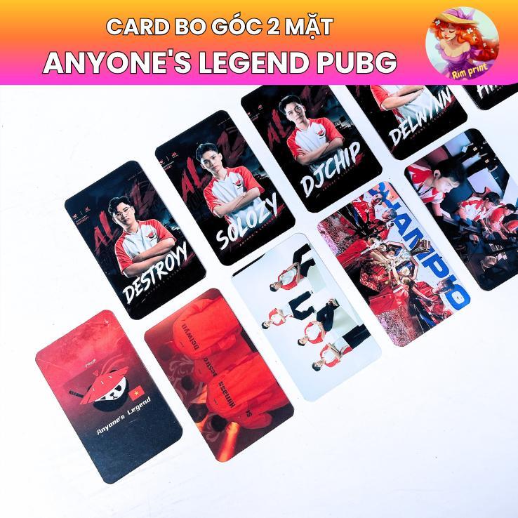 Card bo góc 2 mặt Anyone's Legend PUBG Destroyy Himass Sololzy Delwyn DjChip