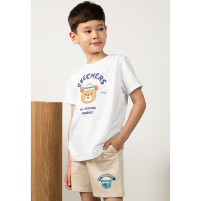 Áo Thun Tay Ngắn Bé Trai Skechers Urban Outdoor Short Sleeve Tee-SL325B267-0019 Online Sale