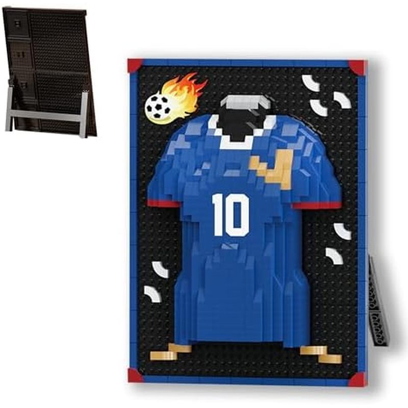 World Soccer Cup 2026 Soccer Jersey Art Micro Building Blocks Set, Number 10 "Jersey - Quà tặng bóng