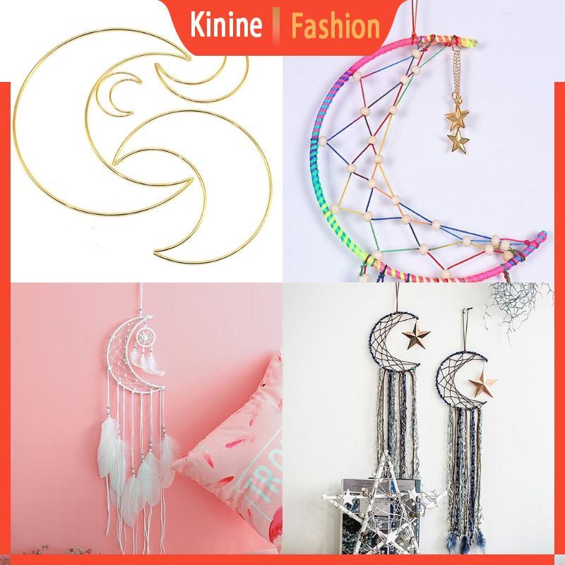 KIN Metal Macrame Moon Hoop để Dreamcatcher Làm Macrame Project DIY Ring