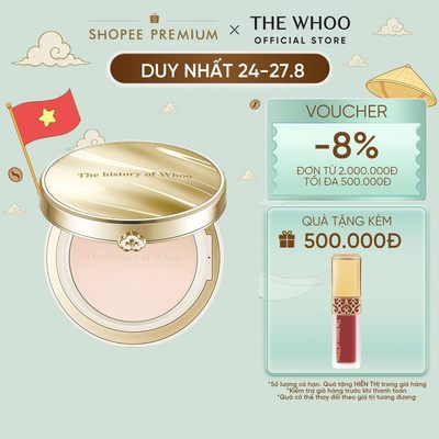 [THE WHOO OFFICIAL] Phấn phủ Đông y dạng nén Whoo Gongjinhyang Mi Luxury Glow Pressed Powder SPF30/PA++ 13g