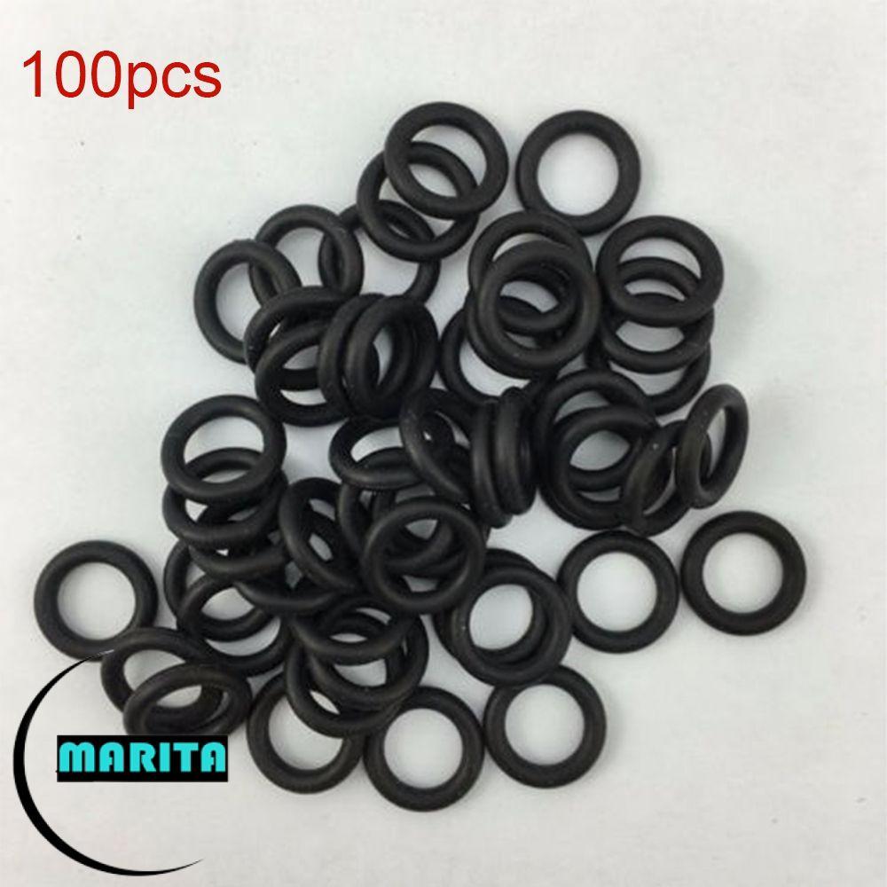 MARITA 100 Cái / bộ Vòng Chữ O Hệ Thống Nước Giun Wacky Giàn Cá Cắn Cao Su Đen