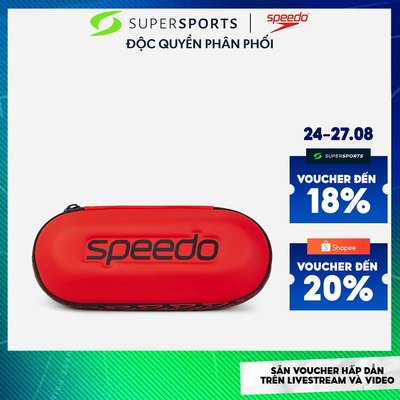Hộp/Túi Đựng Kính Bơi Người Lớn Speedo Goggles Storage Red - Đỏ - 8-00381215421 ADS07 LS300