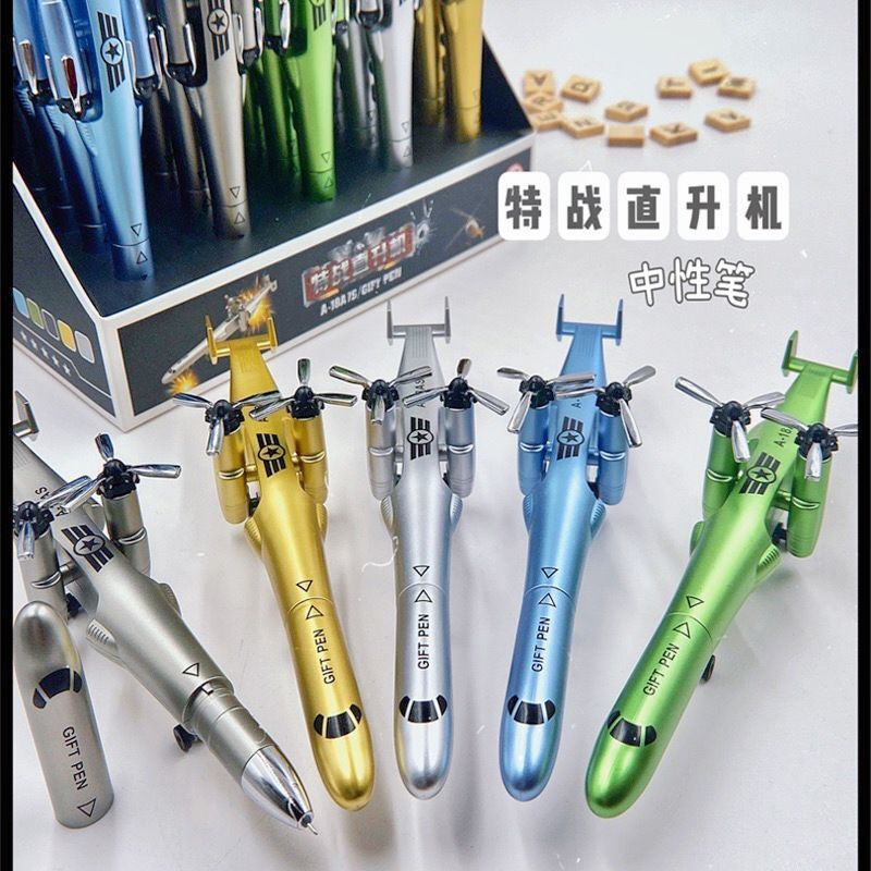 Chiến Tranh Đặc Biệt Bút Trực Thăng Sáng Tạo Máy Bay Bút Gel Vũ Khí Quân Sự Máy Bay Trực Thăng Học S