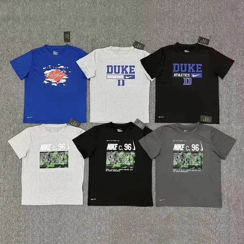 Nike nike nike NCAA Duke University Áo thun ngắn tay cổ tròn Mỹ Đồng phục bắn súng nhanh khô Đồng ph