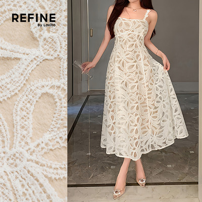(Refine by Lovito) Đầm nữ mơ xuân hè thanh lịch Tiệc/Trang trọng LR32A031