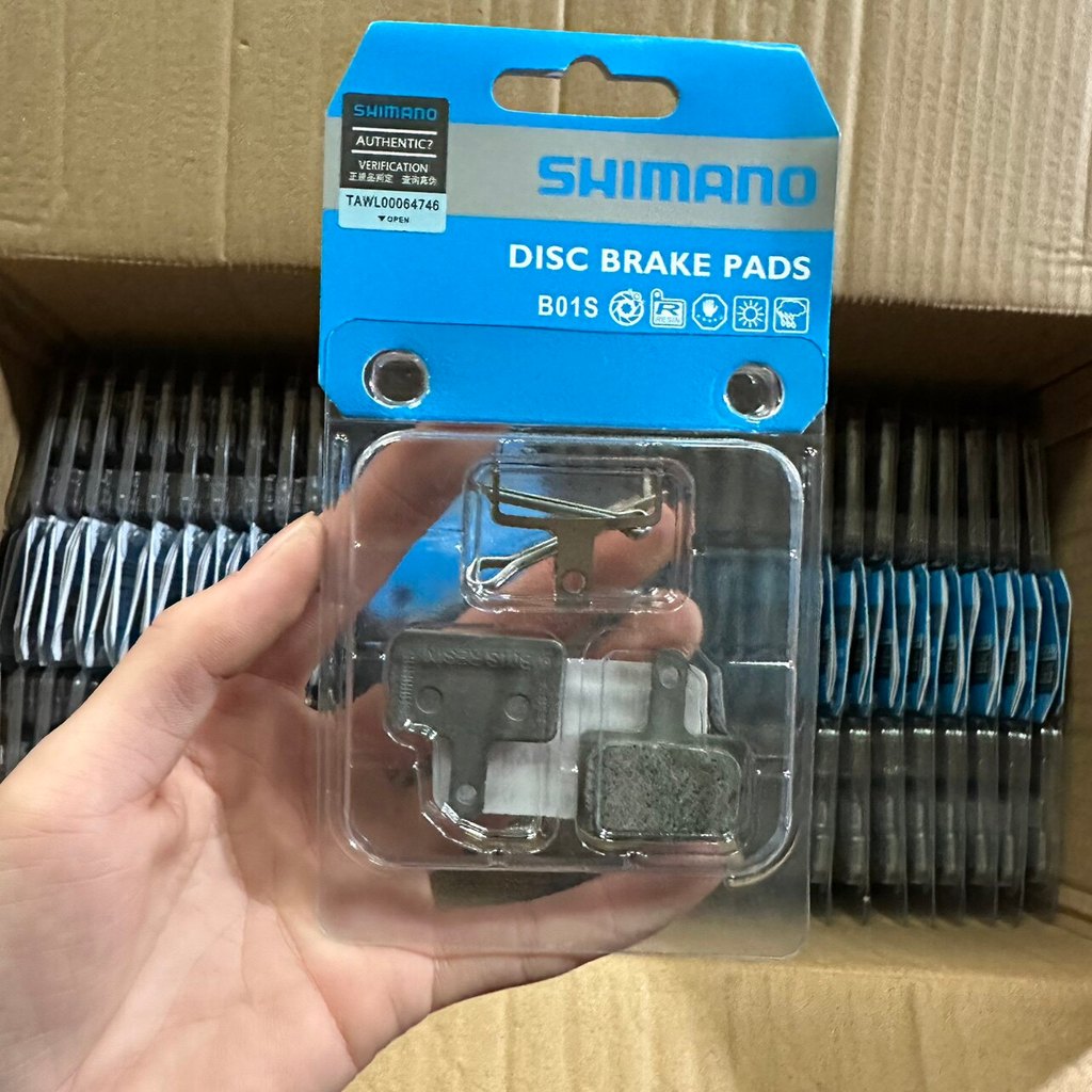 Hàng sẵn có shimano B01S Xe đạp leo núi shimano Đĩa dầu Tấm lót nhựa Tấm phanh đĩa làm mát Bộ ngoại 
