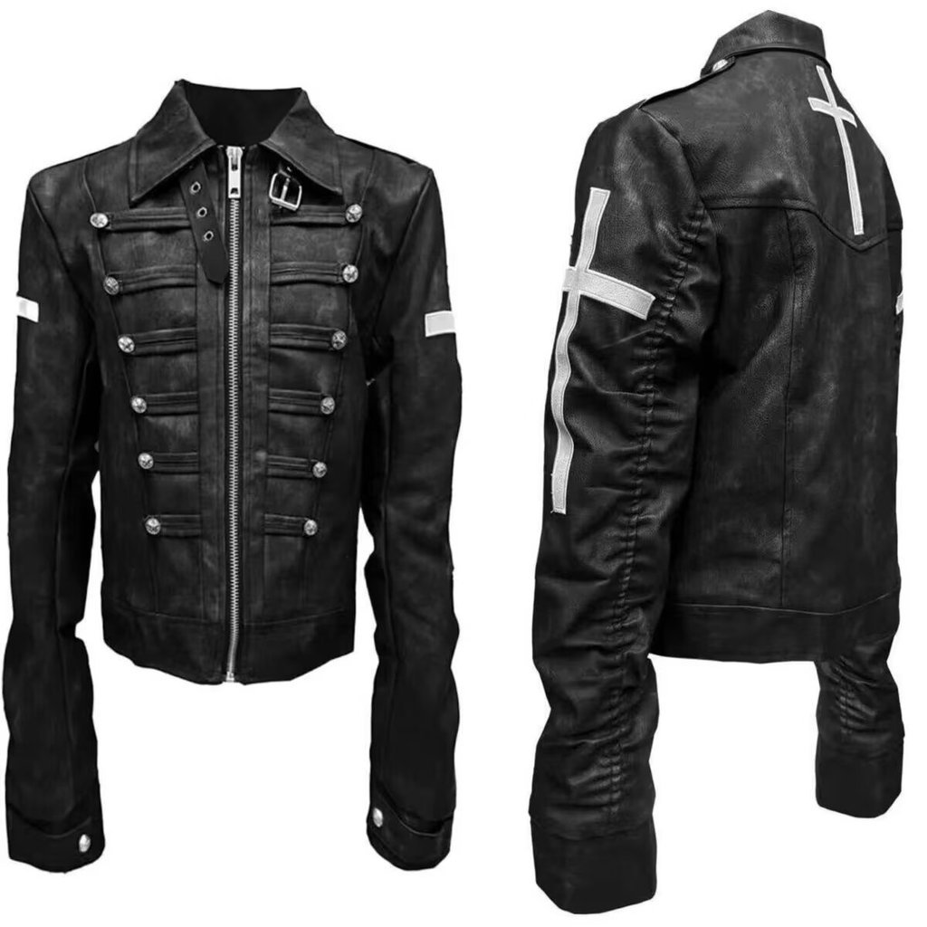 DETW 25AW * Knight Series Palace Áo khoác dày hai cánh có dây đeo chéo Slim-Fit trang trọng vai mỏng