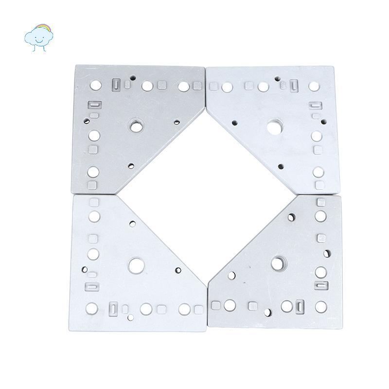 TWOE Tấm gắn bánh xoay chống mài mòn 3030 4040 Hợp kim nhôm Profile End Braet cho AGV Robot Khung lắ