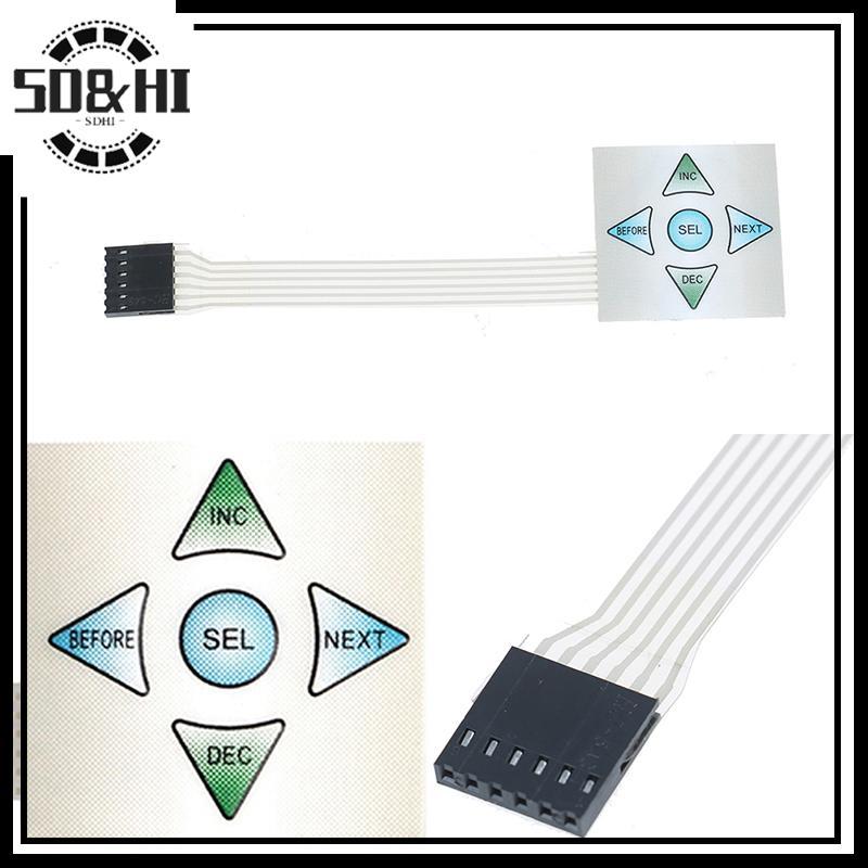[SD & HI] 5 phím Bảng điều khiển bàn phím chuyển đổi màng 1x5 40 * 40mm (vn)