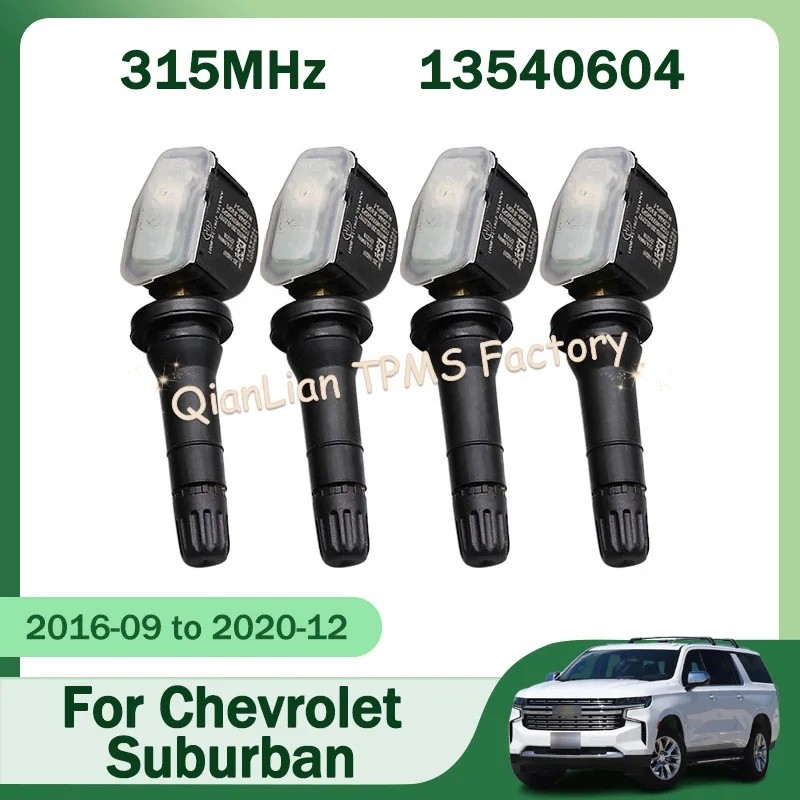 HZY 1 / 4 cái 13540604 Cảm biến áp suất lốp 315 MHz TPMS ​Dành Cho Xe Chevrolet Suburban Tahoe Silve