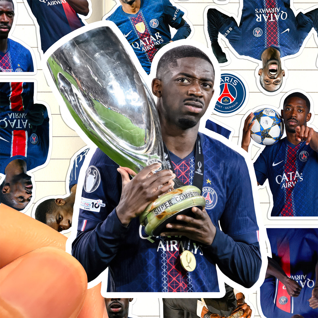 Ousmane Dembele Miếng Dán HD Chống Nước Cầu Thủ Bóng Đá Ousmane Dembele Bộ Sưu Tập Miếng Dán Tranh