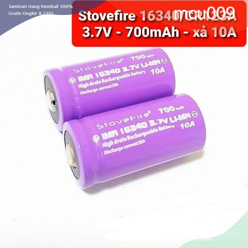 achun.vn - CELL PIN Stovefire 16340/CR123A - 700mAh - 3.7V xả 10A