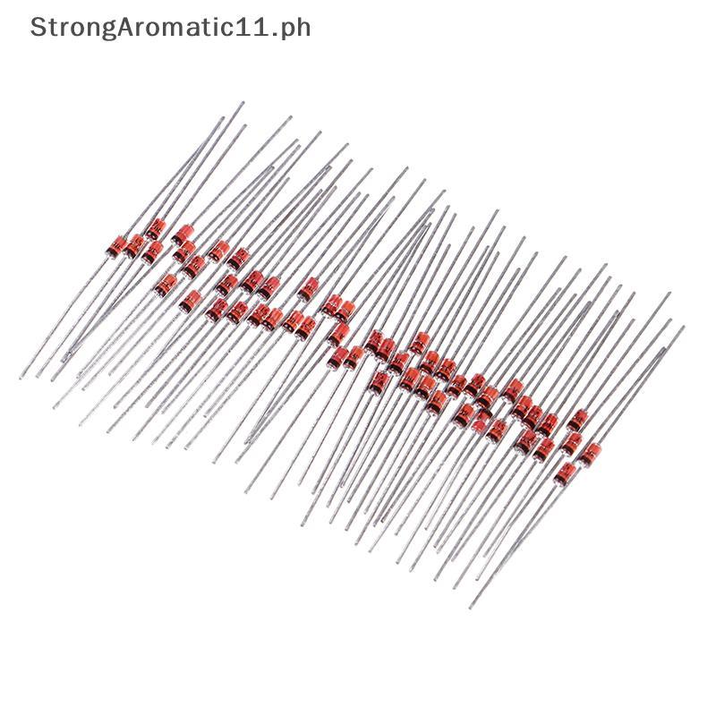 StrongAromatic 50 chiếc 1W 5.1V Zener diode 1N4733A 1N4733 IN4733A IN4733 5V1 volt DO-35 PH