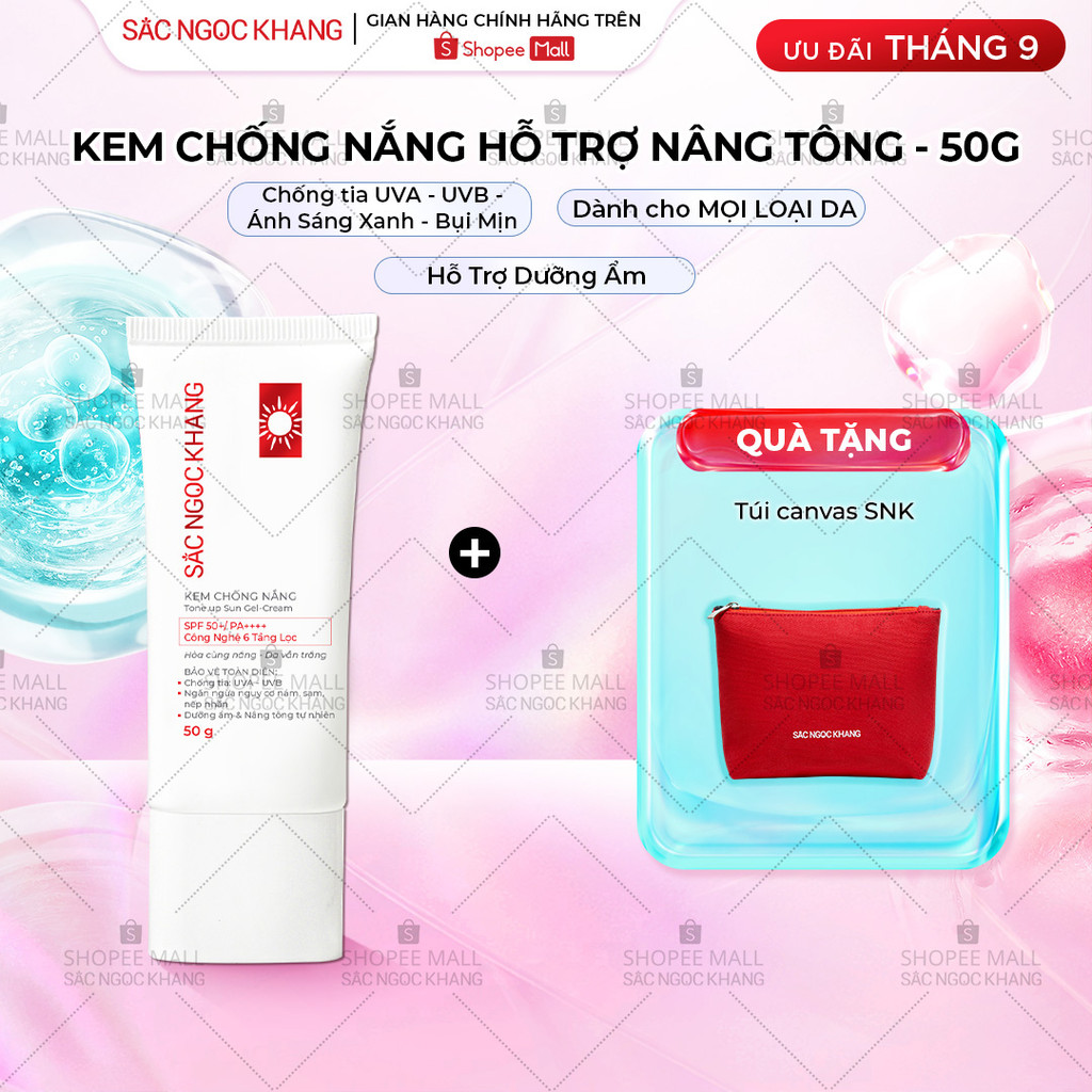 Kem Chống Nắng Quang Phổ Rộng Sắc Ngọc Khang SPF50+/ PA++++ Hỗ Trợ Bảo Vệ Da, Hạn Chế Nám, Sạm, Tàn Nhang