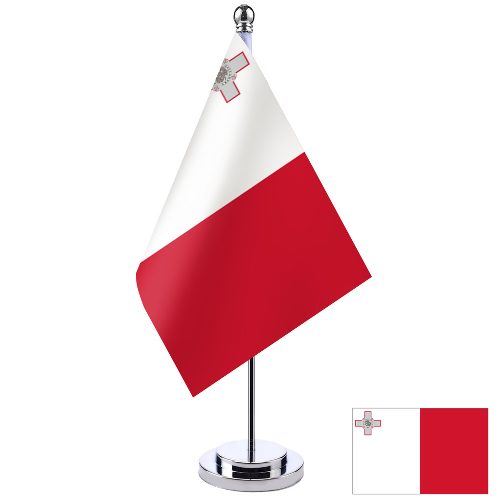 Cờ Malta Cờ bàn một mảnh Trang trí máy tính để bàn