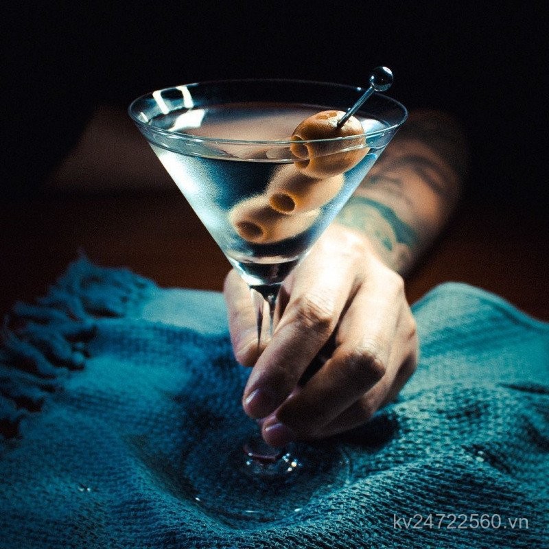 200 Factory ml Martini Glass Cocktail Glass Cocktail Glass Thanh Cổ Điển Tam Giác Thủy Tinh Pha Lê C