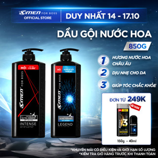 Dầu gội / Tắm Gội Nam XMen for Boss 850g Hương Nước Hoa Châu Âu Sang Trọng Lịch Lãm