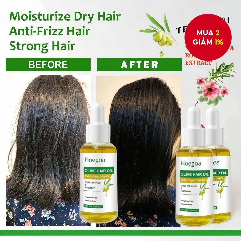 【MUA 1 TẶNG 2】Dầu tóc Olive nguyên chất/Dầu tóc Olive/Dầu tóc Olive Hoegoa/Dầu tóc Olive hoa phong l