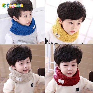 XINGSTARS Khăn quàng cổ dệt kim ấm áp cho trẻ em, chống gió hiệu quả - Phù hợp cả bé trai và bé gái