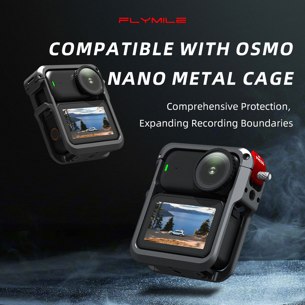 Dành cho lồng kim loại DJI Osmo Nano để chụp ảnh ngang và dọc, viền bảo vệ khung mở rộng, phụ kiện v