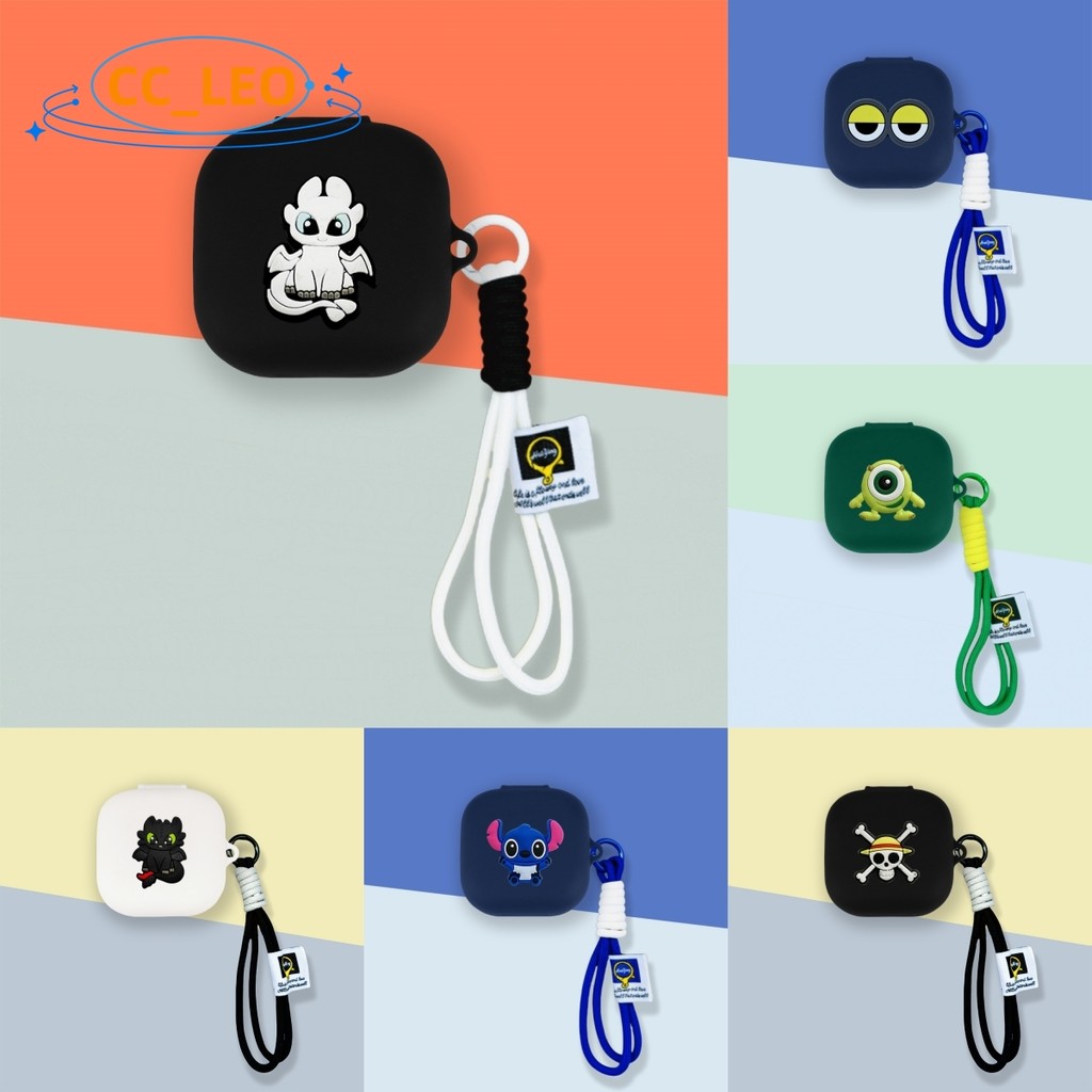 Case for Anker Soundcore P41i Cartoon Silicone Soft Case Cute Night Fury Stitch Lanyard Suitable for