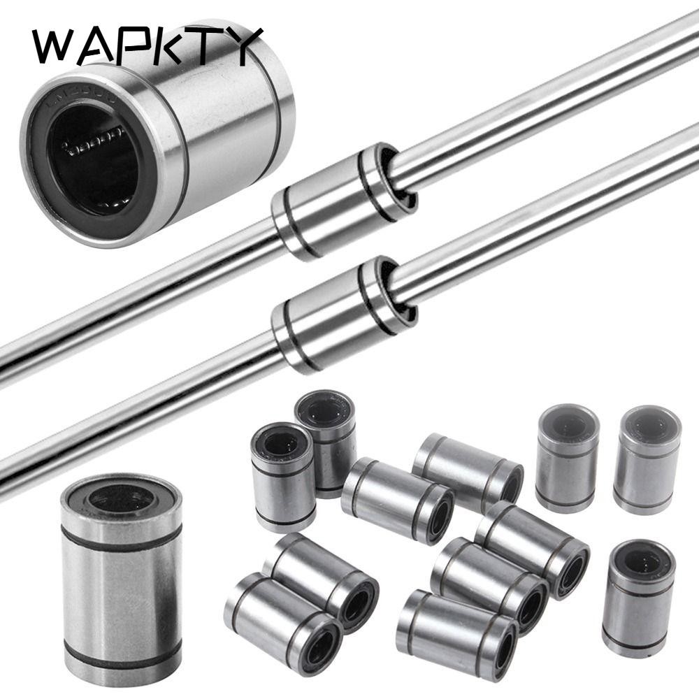 WAPKTY Thép Bushing Thanh mạ niken bền Trục LM3U LM4UU LM5UU LM6UU