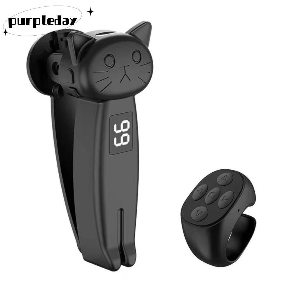 PURPLEDAY Electric Auto Page Turner, Thiết bị bấm ngón tay tương thích Bluetooth ABS, Tắt tiếng di đ