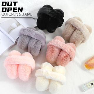 Bịt tai mùa đông OUTOPEN, Máy giữ ấm tai sang trọng gấp ấm áp, Vỏ tai bảo vệ lạnh dày màu trơn cho nam giới