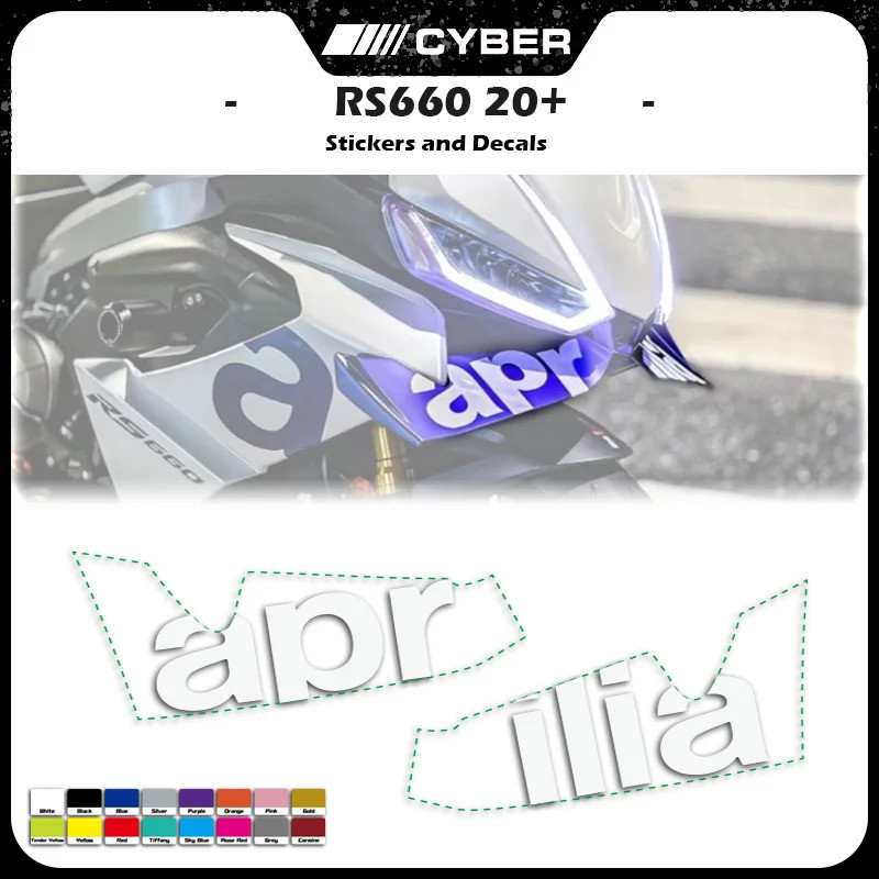 Dành Cho Aprilia RS660 2020-2024 - Decal Dán Cánh Cánh Có Cờ Cho Thiết Kế Cánh Và Logo RS660
